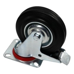 Castor Wheel Swivel & Brake 125mm