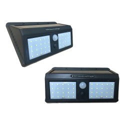 LED Wall Double Floodlight Solar Power With PIR