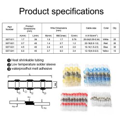 Solder Seal Heat Shrink Connectors 100 Pack