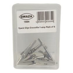 Crocodile Clips 5 Amp 6 Pack