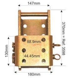 Tow Hitch Height Adjuster 2 Pin 370mm