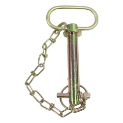 Tow Pin With Linch Pin & Chain 3/4" x 3.7/8"