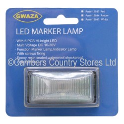 LED Marker Lamp White 12/24v