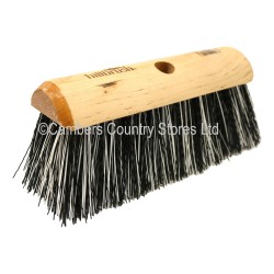 HBC Industrial Yard Broom Stiff Black & White 263mm
