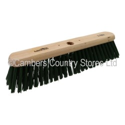 HBC Industrial Platform Broom Stiff Green
