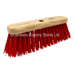 HBC Industrial Sweeping Broom Stiff Red 305mm