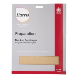 Harris Seriously Good Sandpaper Sheets 4 Pack