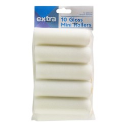 Harris Extra Mini Roller Sleeves 4" 10 Pack Gloss
