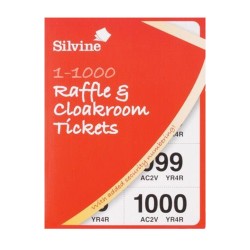 Silvine Cloakroom & Raffle Tickets 1-1000