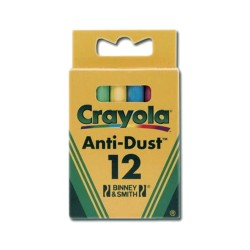 Crayola Chalk 12 Pack Coloured