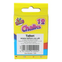 Artbox Chalk Sticks 12 Pack Coloured