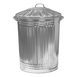 Galvanised Dustbin & Lid 90 Litre