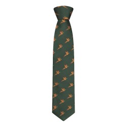 Hoggs Of Fife Silk Country Tie Flying Pheasants