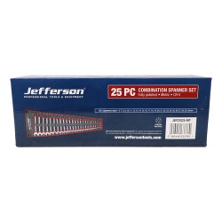 Jefferson Metric Combination Spanner Set 25pc 6-32mm