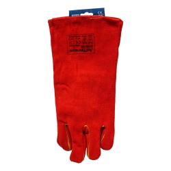 Jefferson Welding Gauntlet Gloves Red 14"