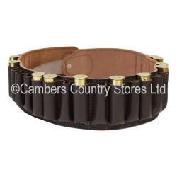 Bisley Cartridge Belt Brown Leather Closed Pocket