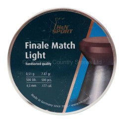 H & N Air Rifle Pellets Finale Match .177 x 500 Pack