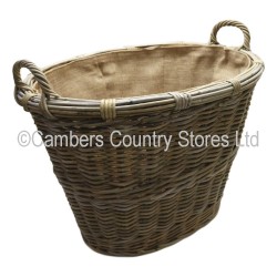 Glenweave HCP240 Oval Basket With Ear Handles & Liner