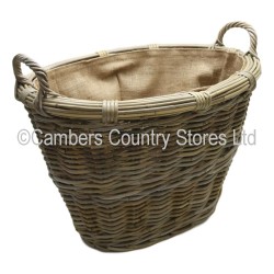 Glenweave HCP240 Oval Basket With Ear Handles & Liner