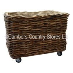 Glenweave HCP210 Rectangle Basket With Wheels & Liner