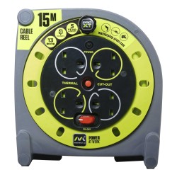 Masterplug Pro XT Extension Lead Case Reel 240v 15m