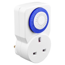Masterplug Mechanical Timer 24 Hour 3 Pack