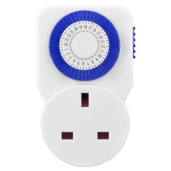 Masterplug Mechanical Timer 24 Hour 3 Pack