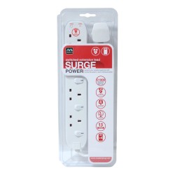 Masterplug Extension Lead 4 Socket Switched & Surged