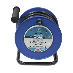 Masterplug Extension Lead Cable Reel 4 Gang 240v 30m