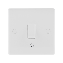 BG Rounded Edge Switch 1 Gang Bell Push