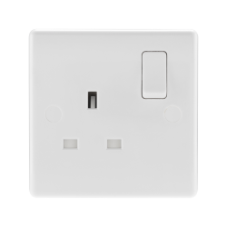BG Rounded Edge Switched Socket 1 Gang SP 13A