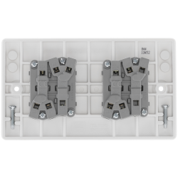 BG Rounded Edge Switch 4 Gang 2 Way