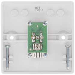 BG Rounded Edge Outlet 1 Gang Satellite Socket