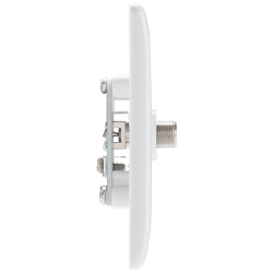 BG Rounded Edge Outlet 1 Gang Satellite Socket