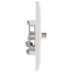 BG Rounded Edge Outlet 2 Gang Co-Ax Satellite Socket