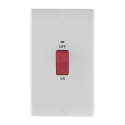 BG Rounded Edge Double Pole Cooker Switch & Indicator LP