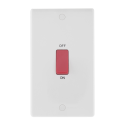 BG Rounded Edge Double Pole Cooker Switch LP