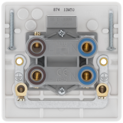 BG Rounded Edge Double Pole Cooker Switch & Indicator SP