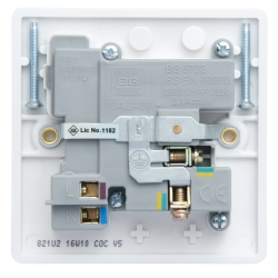 BG Rounded Edge Switched Socket 1 Gang With 2 USB 13A