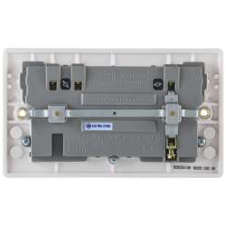 BG Rounded Edge Switched Socket 2 Gang With 3 USB 13A