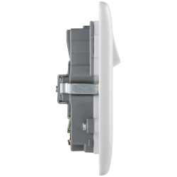 BG Rounded Edge Switched Socket 2 Gang With 3 USB 13A
