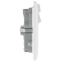 BG Rounded Edge Switched Socket 2 Gang With Wi-Fi Ext