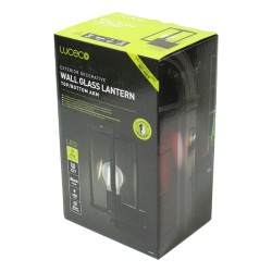 Luceco Azurar Exterior Wall LED Light Single Black