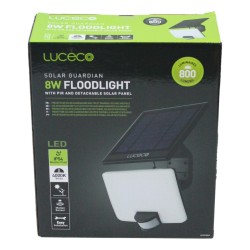 Luceco LED Solar Guardian Floodlight With PIR 8w