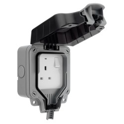 BG Weatherproof Socket 1G 13A Switched Single IP66