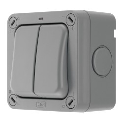 BG Weatherproof Switch 20A 2 Way Double IP66