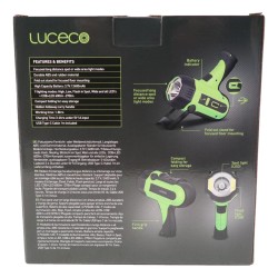 Luceco Rechargeable LED High Power Spotlight Torch