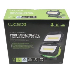 Luceco Rechargeable LED Twin Panel Folding Work Light