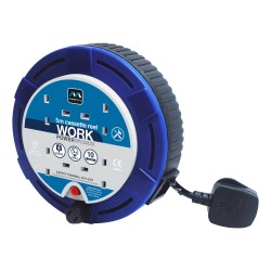 Masterplug Extension Lead Cable Cassette Reel 240v 5m