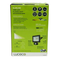Luceco ECO LED Slimline Floodlight 10w With PIR